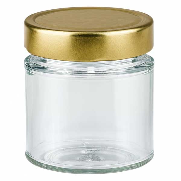 Vaso redondo de 154 ml con tapa BasicSeal dorado profundo UNiTWiST