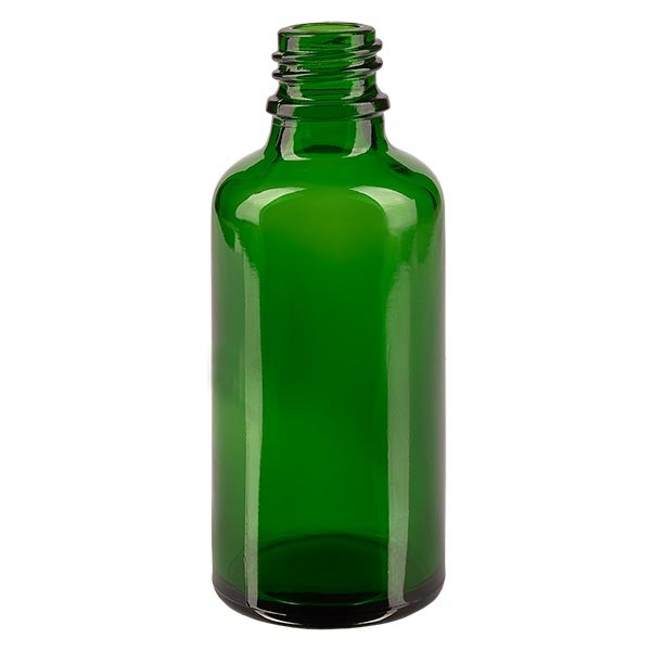 Frasco cuentagotas de 50 ml, ND 18, vidrio verde, frasco de farmacia