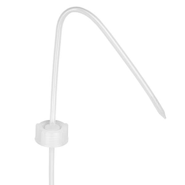 Tapón con tubo ascendente para frasco de laboratorio de cuello estrecho de 250 ml y 500 ml