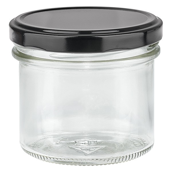 Vasos de 125 ml con tapa BasicSeal negro UNiTWiST