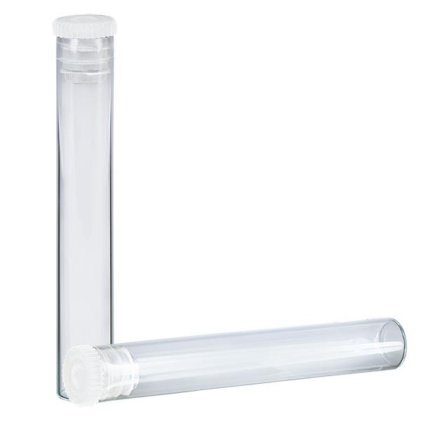 1 tubo para glóbulos, vidrio transparente, 1,5 g