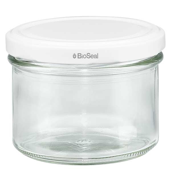 Vaso de 225 ml con tapa BioSeal blanco UNiTWIST