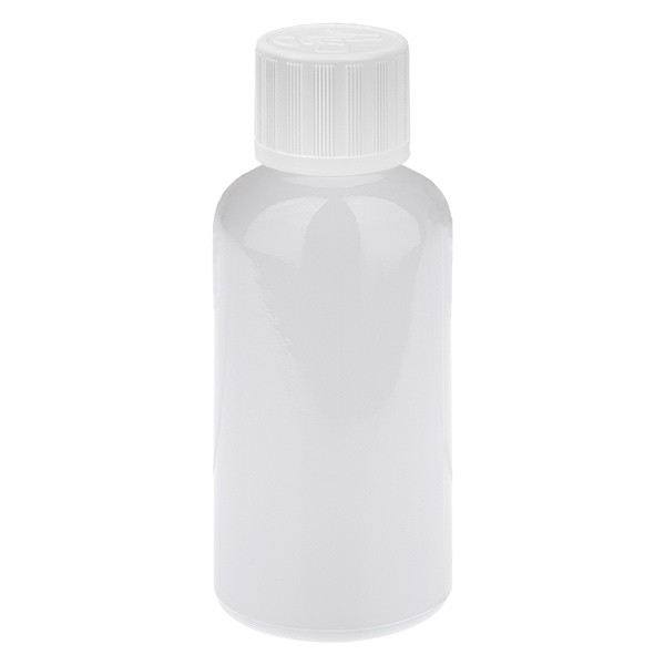 Botella cuentagotas de 50 ml, 1,2 mm, blanco, STD, KiSi, WhiteL., UT18/50