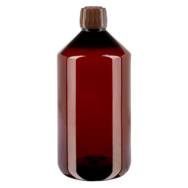 Botella PET 750ml con tapón marrón OV