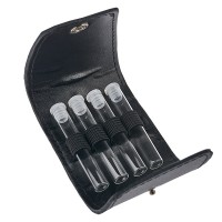 Vista previa: Estuche de cuero para 4 vasos de ø 9-11 mm FloraCura Vista previa: Estuche de cuero para 4 vasos de ø 9-11 mm FloraCura