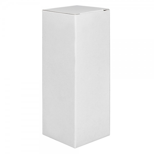 Caja plegable FS3 de cartón blanco, altura de 122 mm