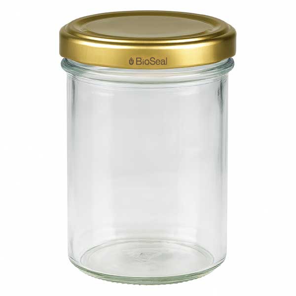 Vaso de 230 ml con tapa BioSeal oro UNiTWIST