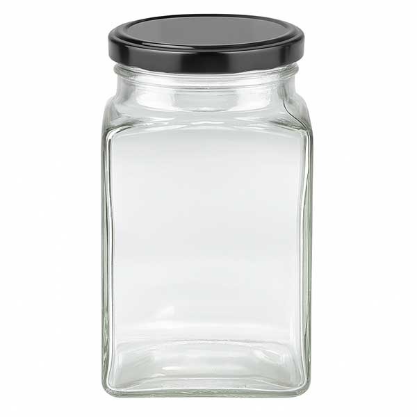 Vaso Tetra de 260 ml con tapa BasicSeal negra UNiTWIST