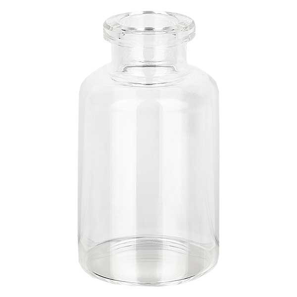 Vial para inyección, vidrio transparente, 20 ml - vidrio moldeado tipo I