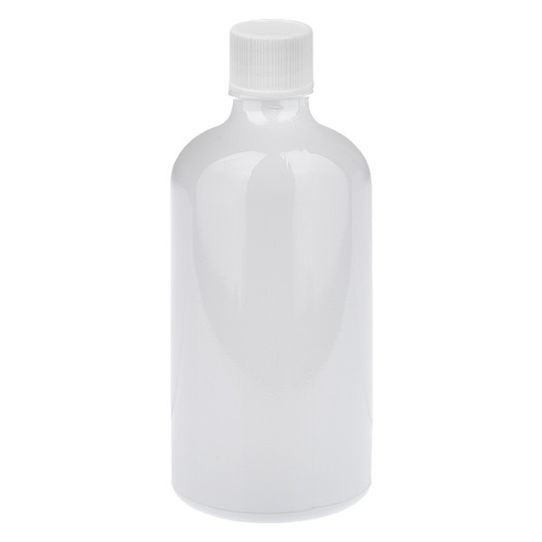 Botella de 100 ml, 11 mm, SV, blanco, STD, WhiteLine UT18/100