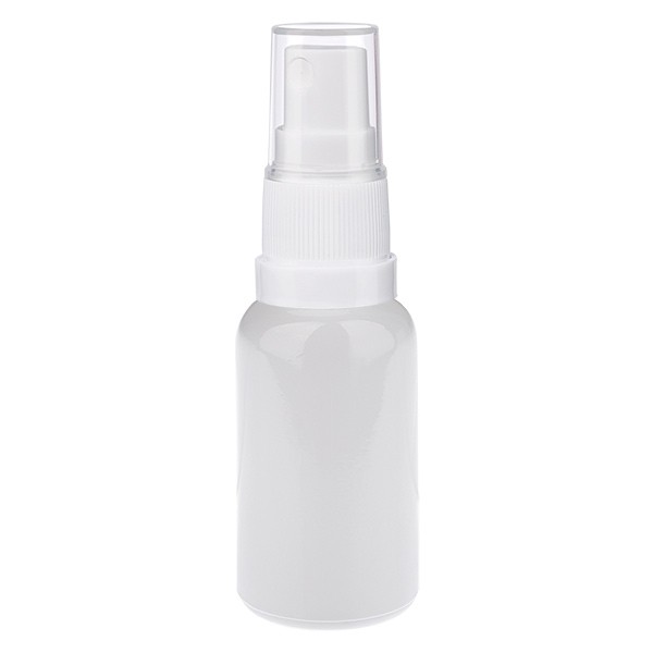 Botella con pulverizador de 20 ml, blanca/transparente STD WhiteLine UT18/20