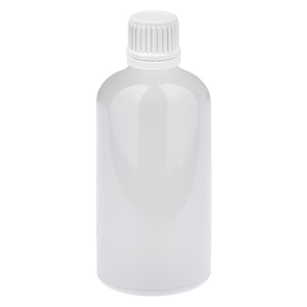 Botella de 100 ml, 11 mm, SV, blanco, OV, WhiteLine UT18/100