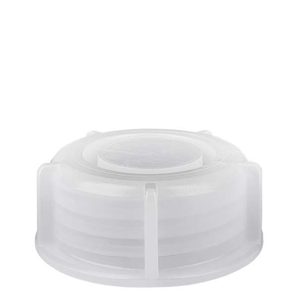Tapón de rosca para frasco de laboratorio de cuello estrecho de 1000 ml, transparente 28 mm