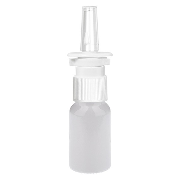 Frasco pulverizador nasal de 10 ml blanco/transparente STD WhiteLine UT18/10