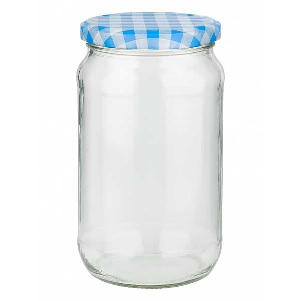 1062ml vaso redondo + tapa BasicSeal azul/blanco UNiTWiST