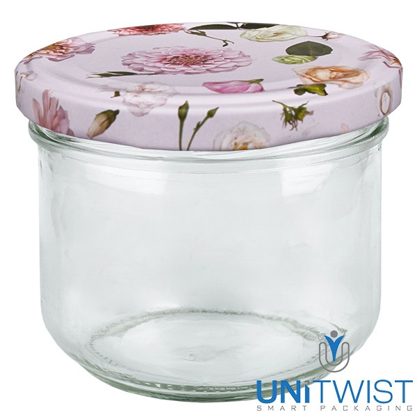 Vaso de 230 ml + tapa BasicSeal corazón menta UNiTWIST®