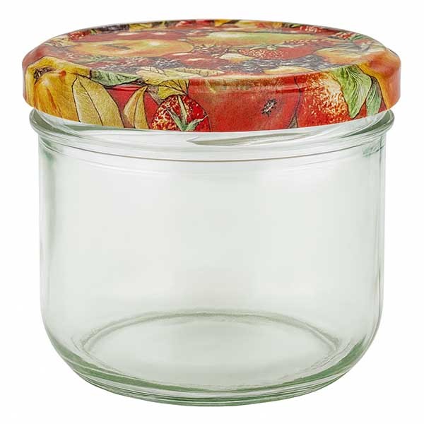 Vaso de 260 ml + tapa BasicSeal decoración frutal UNiTWIST