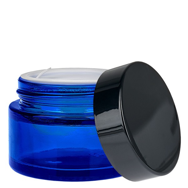Tarro de cristal 30ml azul con tapa insertable UNiTWIST