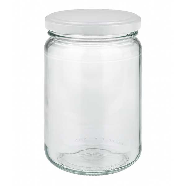 Vaso redondo de 305 ml con tapa BasicSeal blanco UNiTWIST