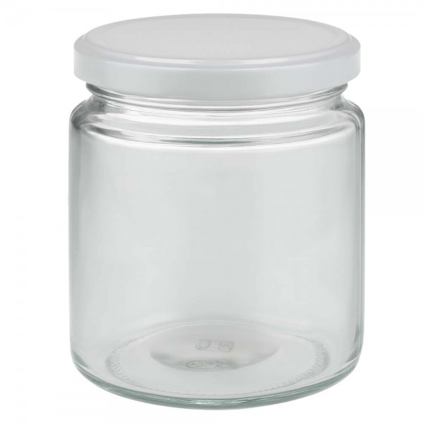 Tarro para miel de 350 g con tapa blanca BasicSeal UNiTWIST