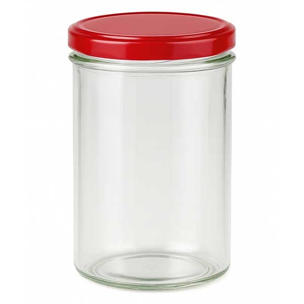 Vaso 435ml + tapa BasicSeal rojo UNiTWIST