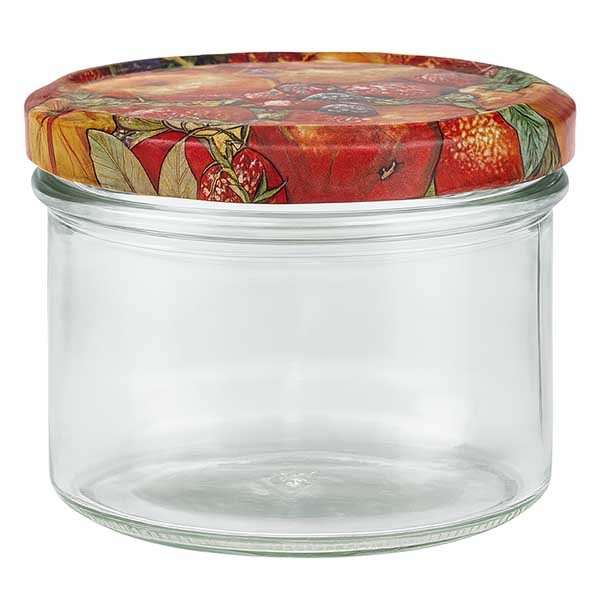 Vaso de 225 ml + tapa BasicSeal decoración frutal UNiTWiST