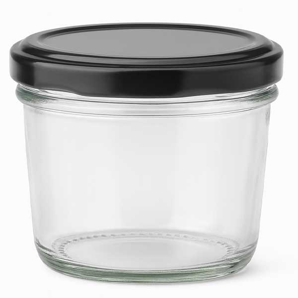 Vaso de 230 ml con tapa BasicSeal negro UNiTWiST