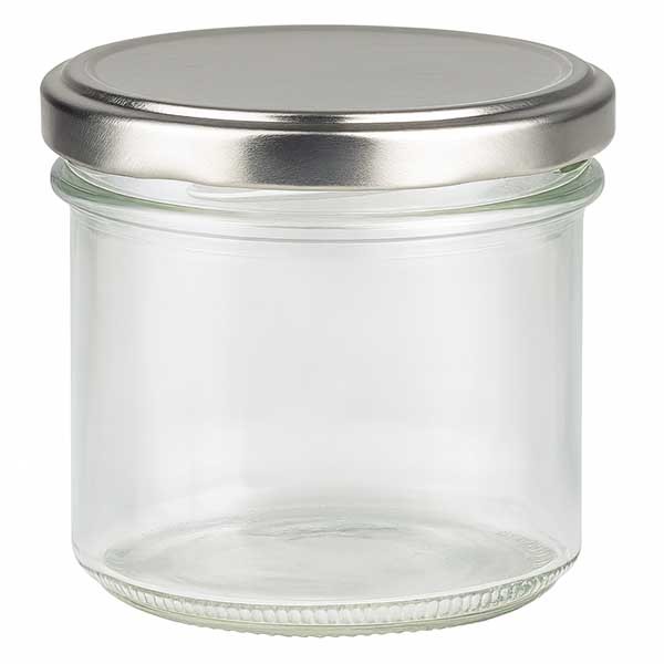Vasos de 125 ml con tapa BasicSeal plata UNiTWiST