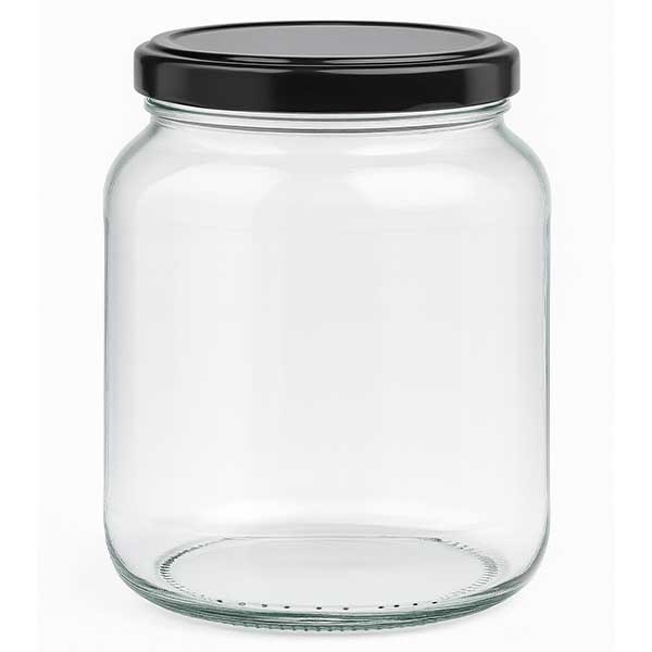 370ml Vaso oval con tapa BasicSeal negro UNiTWiST