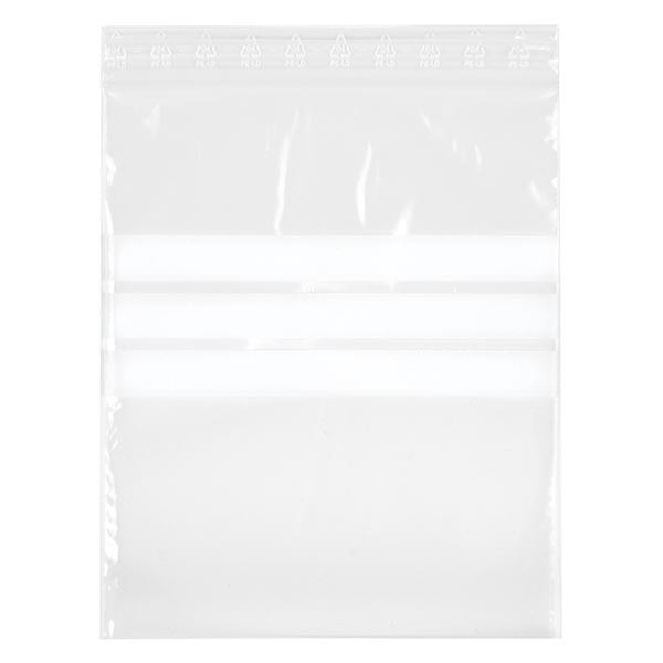 100 bolsas polyzip, 40 x 60 mm, con campo de rotulación, grosor: 50 mµ