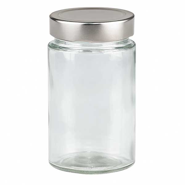 Vaso redondo de 245 ml + tapa BasicSeal plata honda UNiTWiST