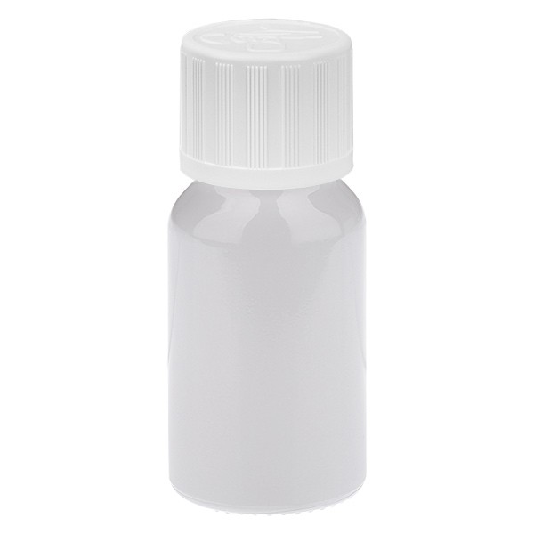 Frasco cuentagotas de 10 ml, 1,2 mm, blanco, STD, KiSi, WhiteL., UT18/10