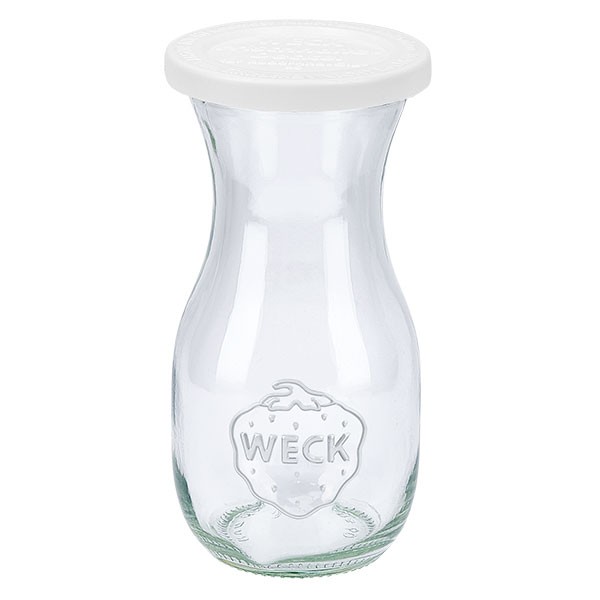 Botella para zumos WECK de 290 ml con tapa de almacenamiento