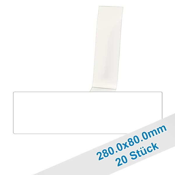 Pack de 20 etiquetas de 85 x 280 mm para rotular