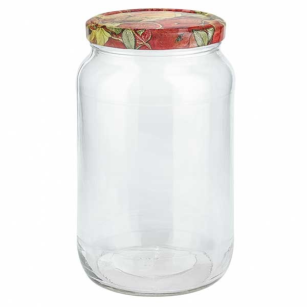 1062ml vaso redondo + tapa BasicSeal decoración frutal UNiTWiST