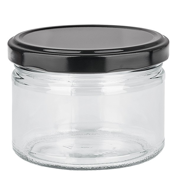 Vaso redondo de 540 ml con tapa BasicSeal negra UNiTWIST