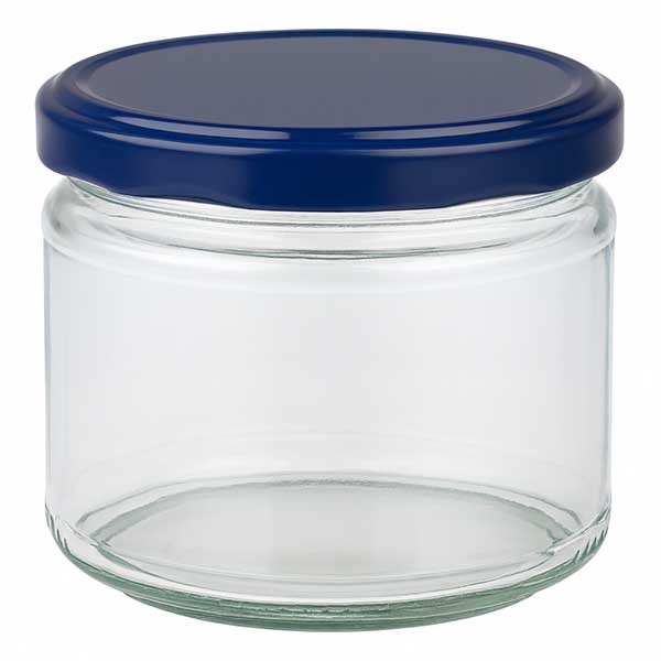 Vaso redondo 330ml + tapa BasicSeal azul UNiTWIST