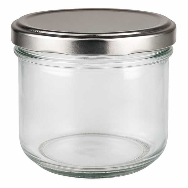 Vaso de 260 ml con tapa BasicSeal plata UNiTWiST