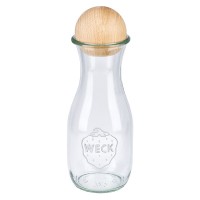 Botella para zumos WECK de 530 ml con bola de madera Botella para zumos WECK de 530 ml con bola de madera