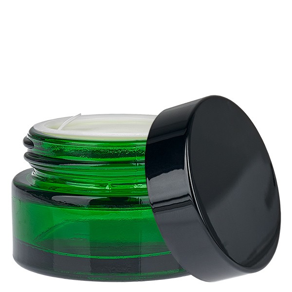 Tarro de cristal verde de 20 ml con tapa UNiTWIST