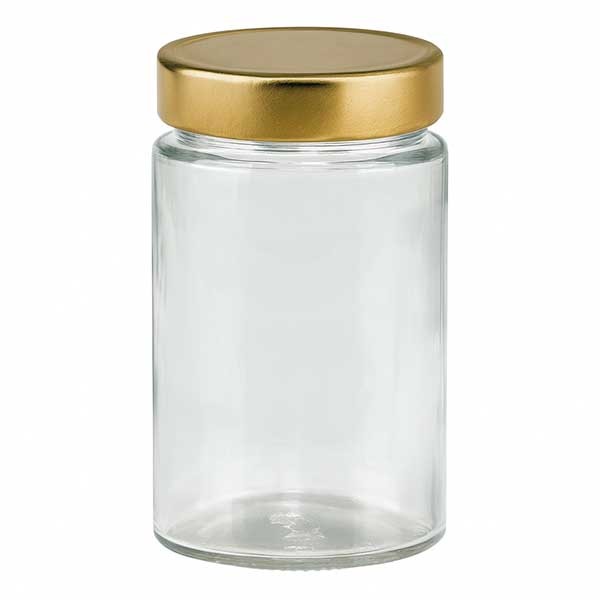 Vaso redondo de 245 ml con tapa BasicSeal dorado profundo UNiTWiST