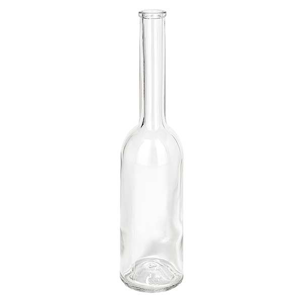 Botella para tapón de corcho, Oprada, 200 ml, transparente, boca de 13,5 mm, sin tapón de corcho 14/17
