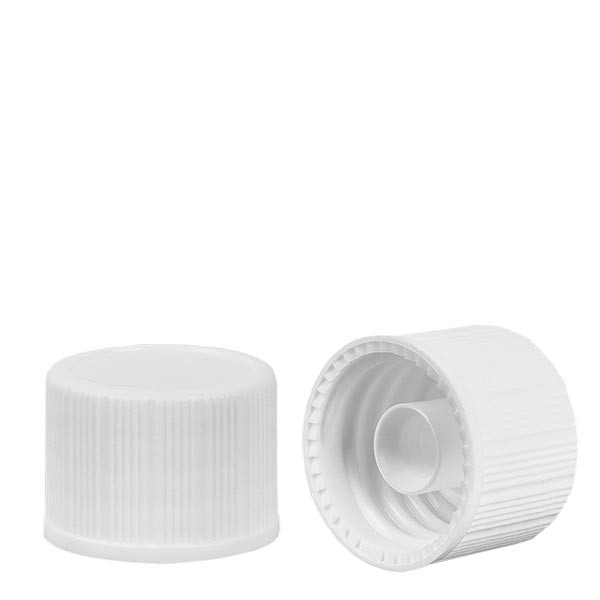 Tapón de rosca blanco, 18 mm, estándar