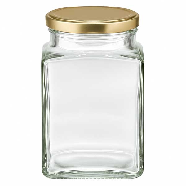 Vaso Tetra de 260 ml con tapa BasicSeal dorada UNiTWIST