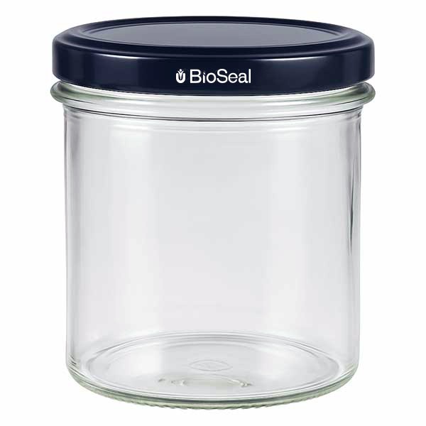 Vaso 350ml con tapa BioSeal negro UNiTWIST