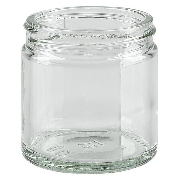 Tarro de vidrio de 60 ml, VIDRIO TRANSPARENTE, 51 mm/R3