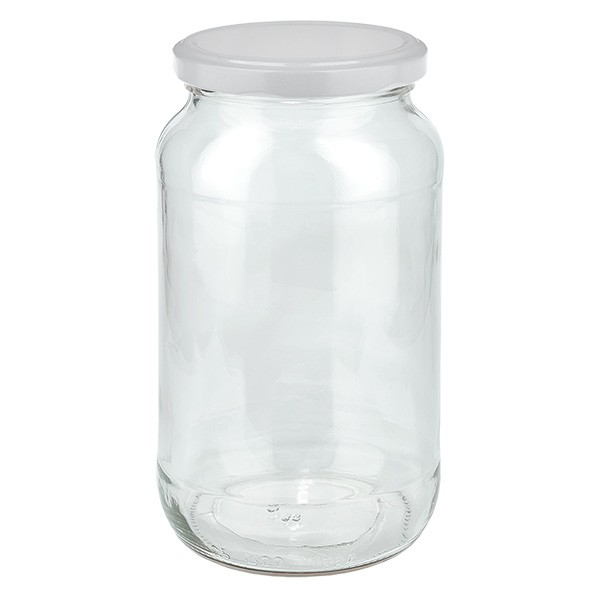 1062ml vaso redondo con tapa BasicSeal blanco UNiTWIST