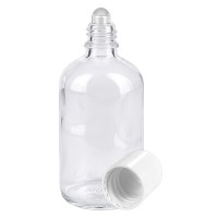 Frasco de vidrio para desodorante, transparente, 100 ml, roll-on para desodorante vacío Frasco de vidrio para desodorante, transparente, 100 ml, roll-on para desodorante vacío