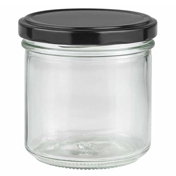 Vaso de 167 ml con tapa BasicSeal negro UNiTWiST