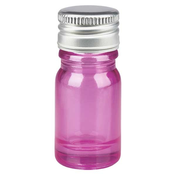 5ml Flasche 11mm Schraubverschluss Alu-Silber mit Standardverschluss PurpleLine UT18/5